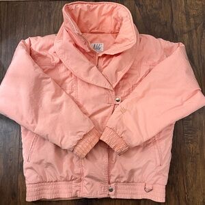 Vintage Peach NILS Kiersten Ski Jacket Coat Thinsulate Bomber Style Sz 8